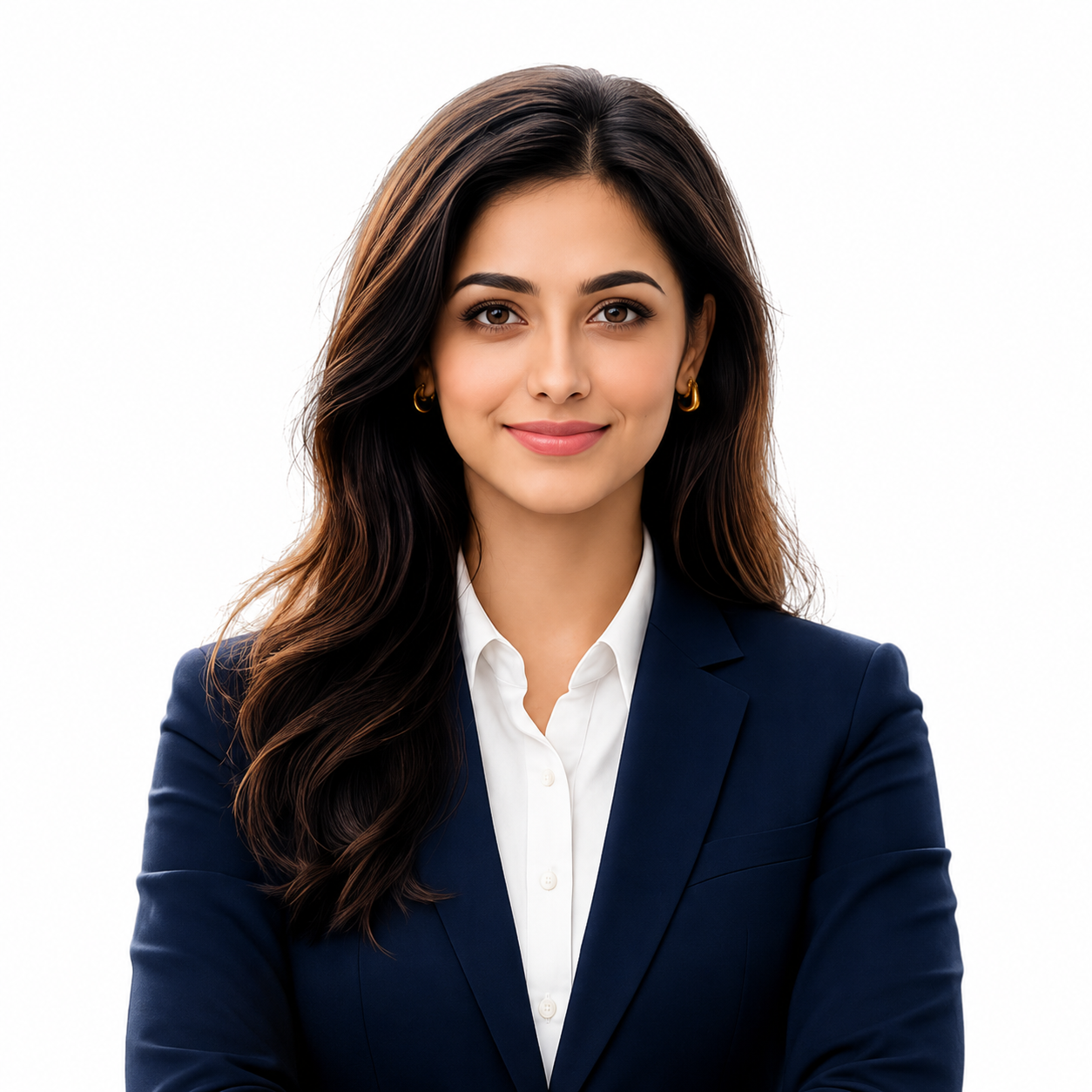 Processed passport photo with compliant background