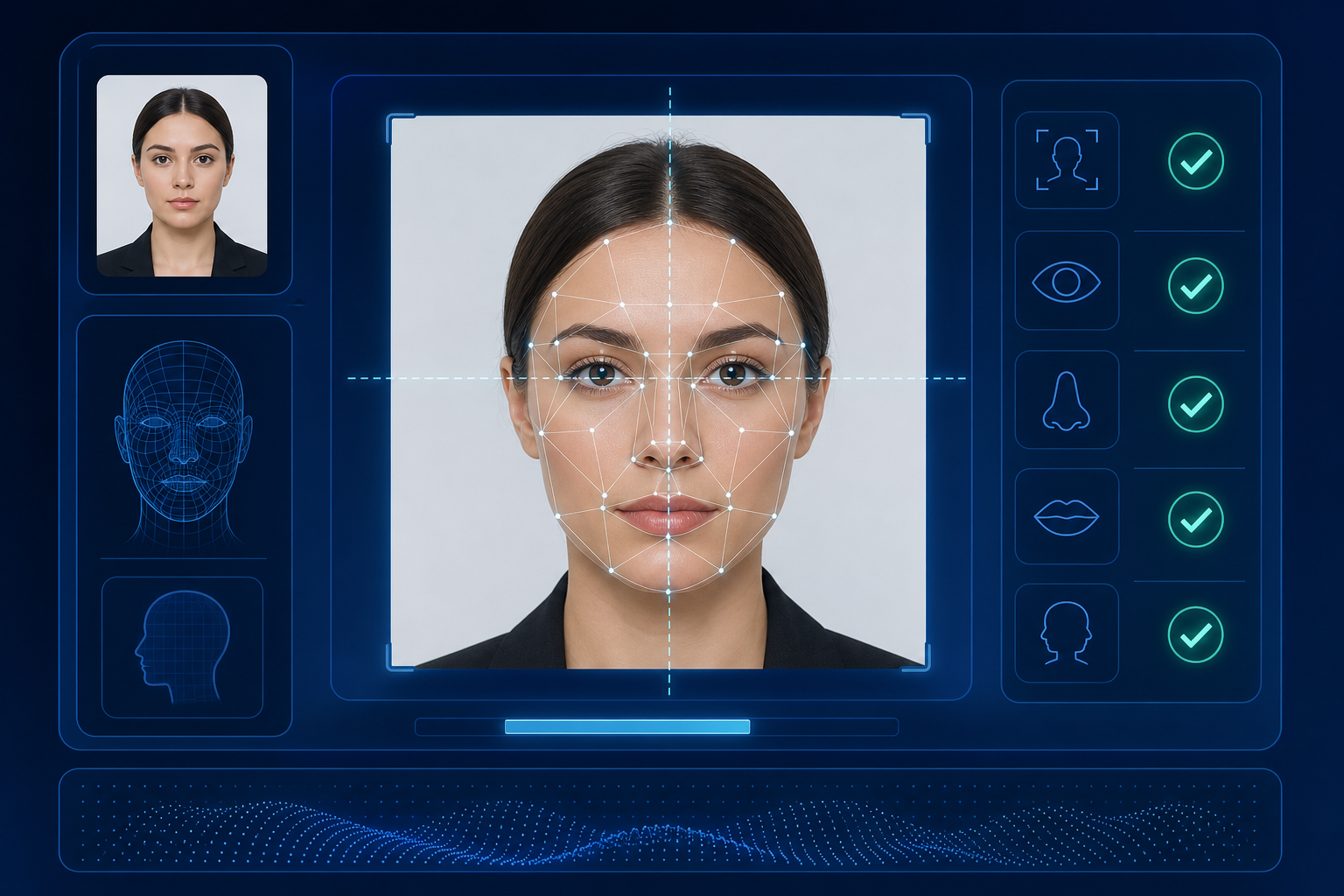 Automated AI passport photo processing