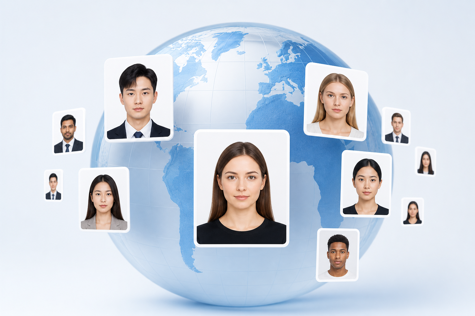 Country and document passport photo presets